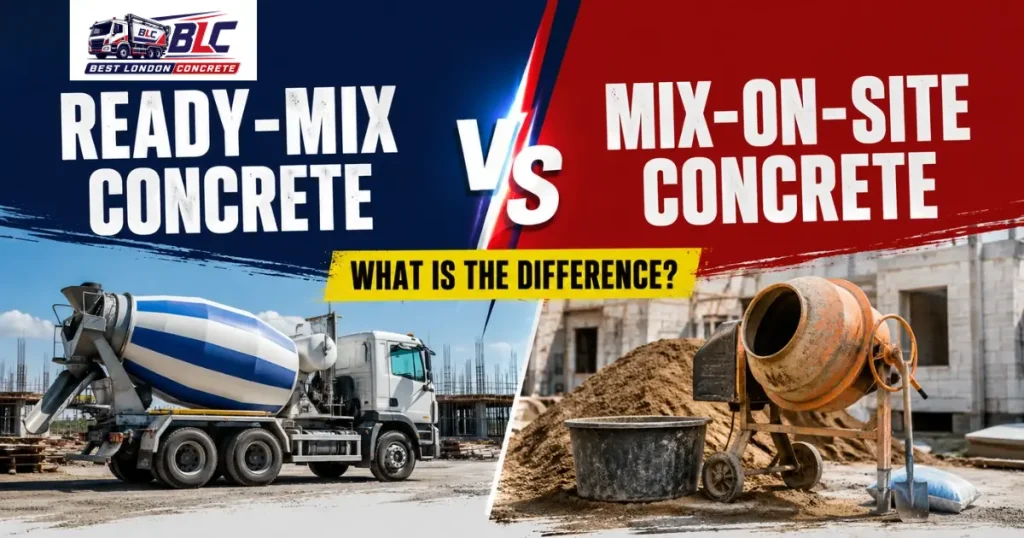 Ready-Mix Concrete vs Mix-on-Site Concrete: What Is the Difference?
